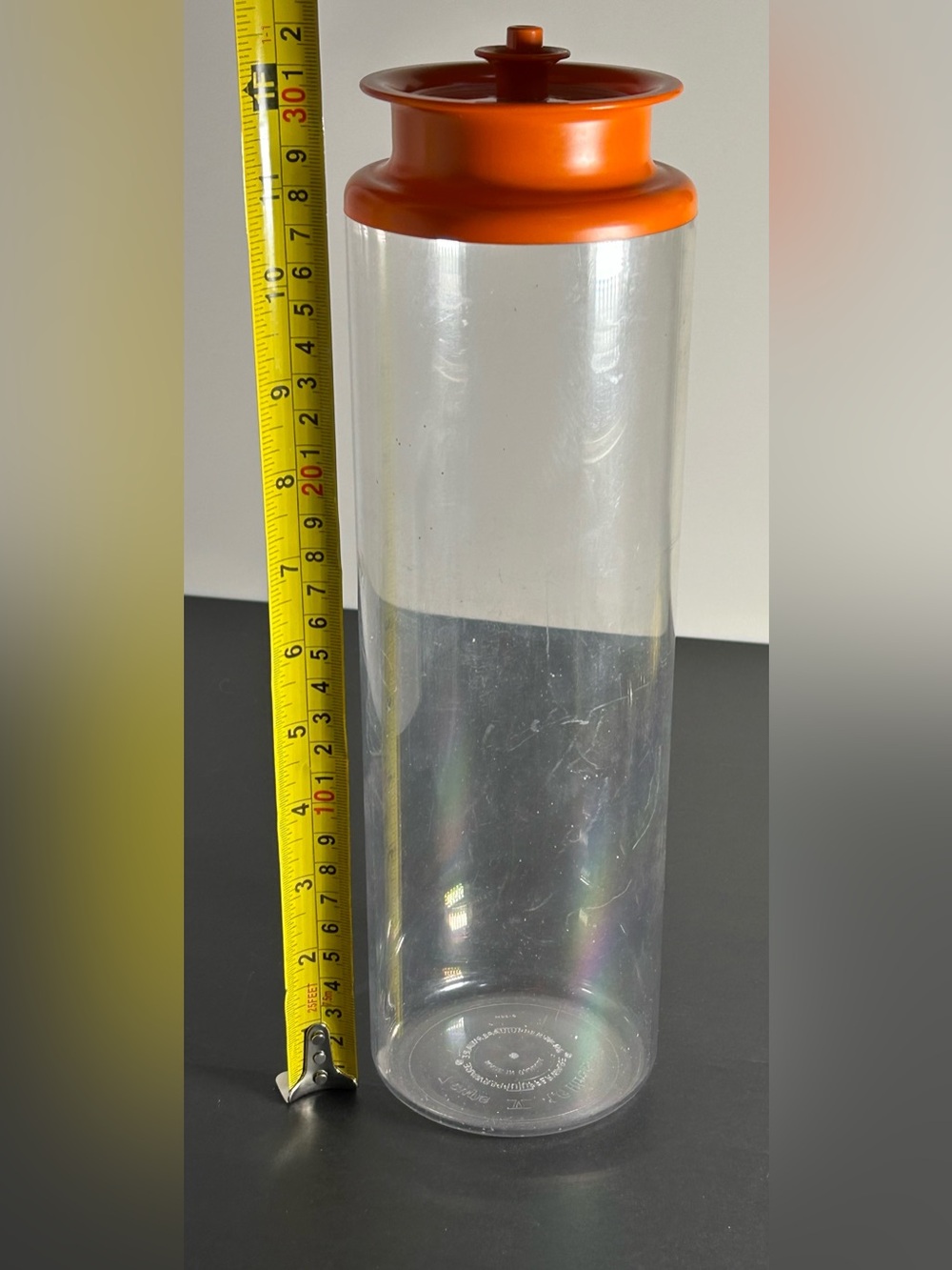 Vintage Tupperware #1486-5 Clear Spaghetti Canister